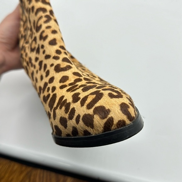Steve Madden Leopard Heeled Real Fur 90s Boots Size 6.5 - Picture 10 of 13
